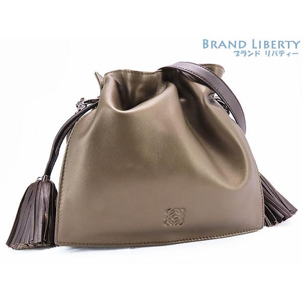 LOEWE 美品 ロエベ フラメンコ22 フリンジ タッセル付き 2WAY 斜めがけ 