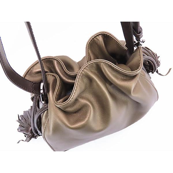 LOEWE 美品 ロエベ フラメンコ22 フリンジ タッセル付き 2WAY 斜めがけ 