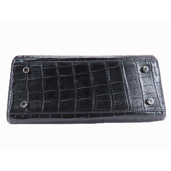 美品 TWM ウェルマーク マット クロコダイル ワンショルダーバッグ  