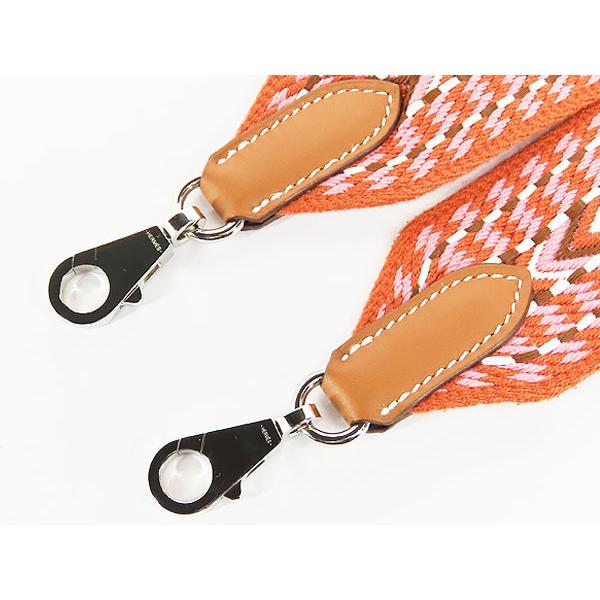 未使用品△HERMES エルメス バンドリエール サングル アレグロ 50mm ブラン/ゴールド/ローズコンフェッティ ショルダーストラップ B刻 HERMES（エルメス） 激レア超美品 バンドリエール サングル アレグロ