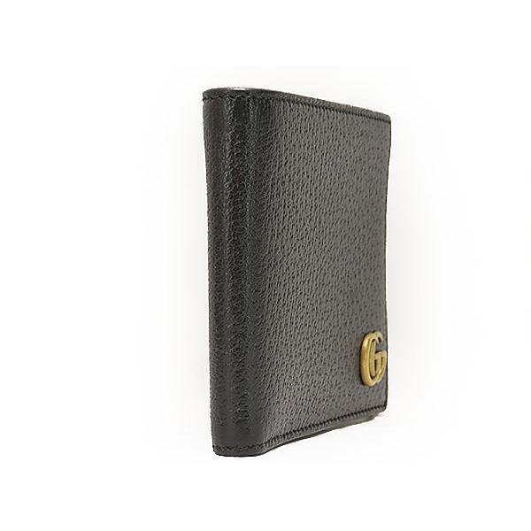 GUCCI（グッチ） 超美品 GUCCI GGマーモント レザー 二つ折り札入れ
