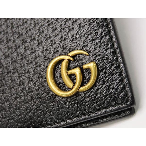 GUCCI（グッチ） 超美品 GUCCI GGマーモント レザー 二つ折り札入れ