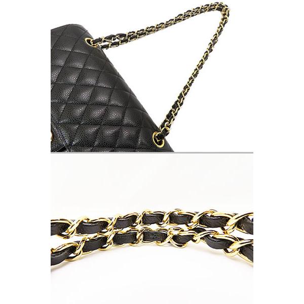 マトラッセ 未使用 シャネル 25 キャビアスキン ダブルフラップ ダブル