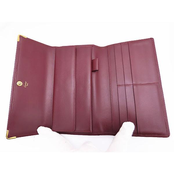MUST DE CARTIER 新品同様 カルティエ Cartier マストライン 三つ折り