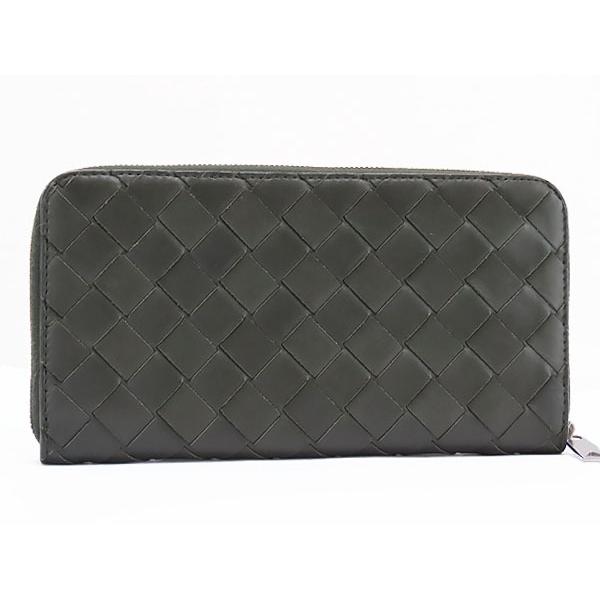 美品 ボッテガ ヴェネタ BOTTEGA VENETA イントレチャート ジップ