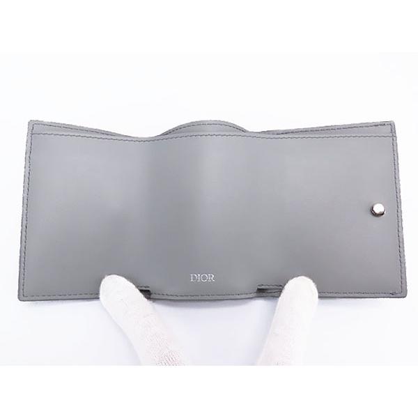 Dior HOMME 新品同様 ディオール オム Homme CDアイコン 三つ折り財布