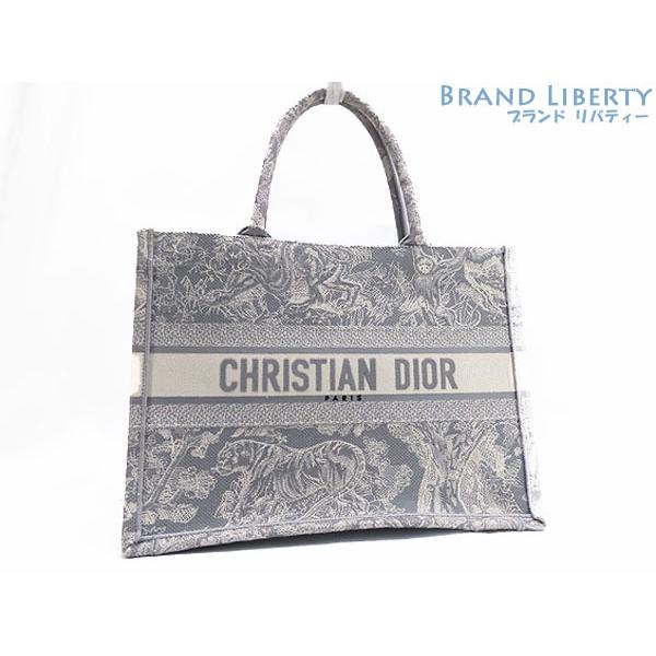 超美品 クリスチャン ディオール Christian Dior ブックトート ミディアムバッグ トワル ドゥ ジュイ トートバッグ