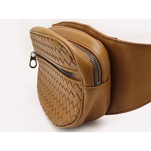 【極美品】ボッテガ イントレチャート ウエストポーチ ボディバッグ レザー ボッテガヴェネタ BOTTEGAVENETA ボディバッグ ウエストバッグ