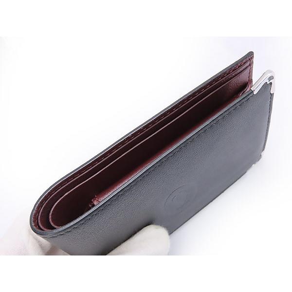 MUST DE CARTIER 美品 カルティエ Cartier マスト ドゥ 二つ折り財布