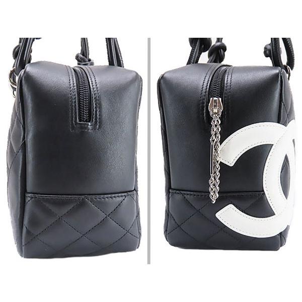 CAMBON 新品同様 シャネル CHANEL カンボンライン ボーリングバッグ
