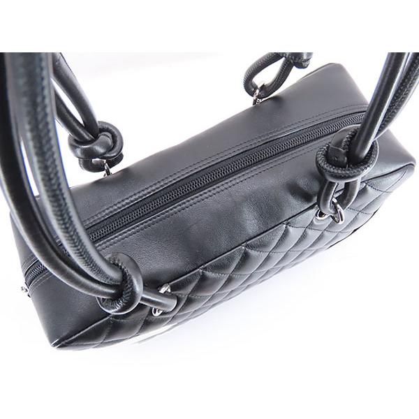 新品同様 シャネル CHANEL カンボンライン ボーリング ショルダー バッグ レザー ブラック A25171  90168690 楽天市場】シャネル CHANEL カンボンライン ボーリングバッグ