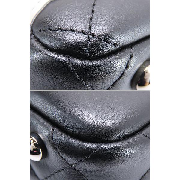 新品同様 シャネル CHANEL カンボンライン ボーリング ショルダー バッグ レザー ブラック A25171  90168690 CAMBON 新品同様 シャネル CHANEL カンボンライン ボーリングバッグ