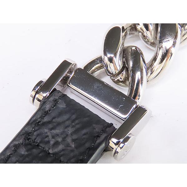 LOUIS VUITTON ルイヴィトン チェーン モノグラムエクリプス ルイヴィトンチェーンモノグラム エクリプス 黒 シルバー金具 メンズ