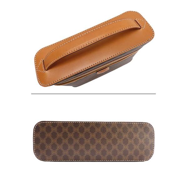 CELINE 新品同様 セリーヌ ヴィンテージ マカダム バニティバッグ 