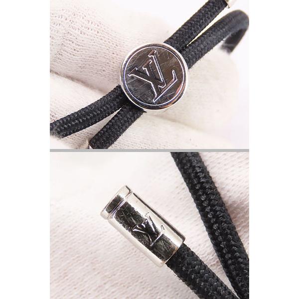 ルイヴィトン ブラスレ LVスペース　コード ブレスレット ノワールM67417 美品 ルイヴィトン LOUIS VUITTON ブラスレ LVスペース コード