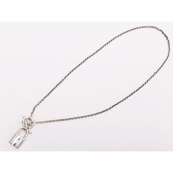 美品 エルメス HERMES アミュレット カデナモチーフ ケリー シルバー