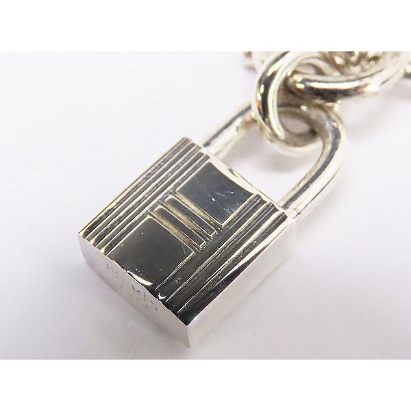 アミュレット　カデナモチーフ　ケリー　シルバー　ネックレス　ペンダントチョーカー 美品 エルメス HERMES アミュレット カデナモチーフ ケリー シルバー