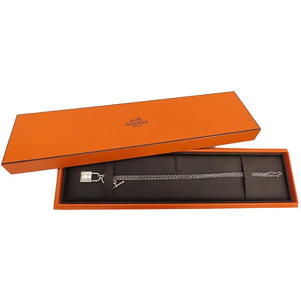 美品 エルメス HERMES アミュレット カデナモチーフ ケリー シルバー