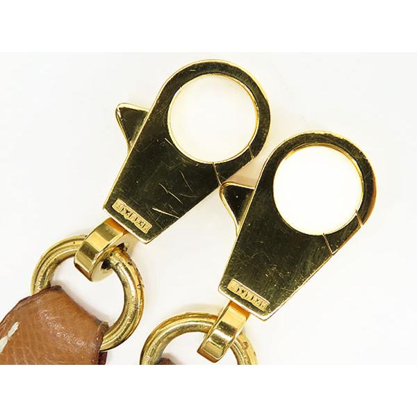 美品 エルメス HERMES レザー ショルダーストラップ ケリー ボリード 調節不可 ゴールド ブラウン ゴールド金具 クシュベル_4