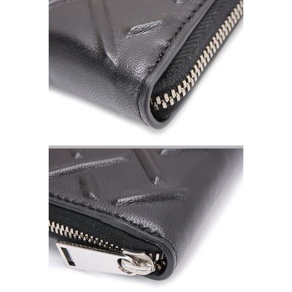 未使用 ボッテガ ヴェネタ BOTTEGA VENETA エンボス加工 ジップ