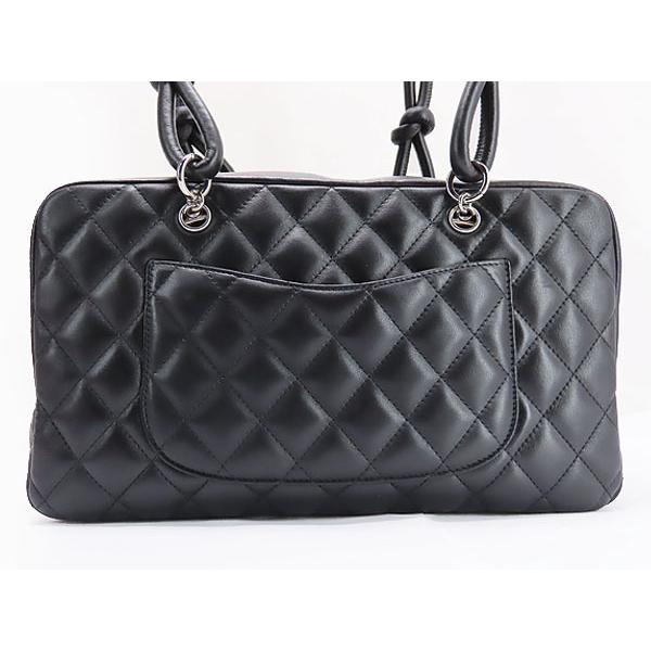 CAMBON 超美品 シャネル CHANEL カンボンライン ボーリングバッグ 