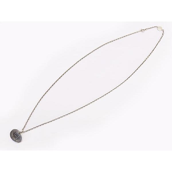 【美品】HERMES エクリプス エブリン パンチング ネックレス シルバー HERMES（ヴィンテージ エルメス） エブリン パンチング ツイン