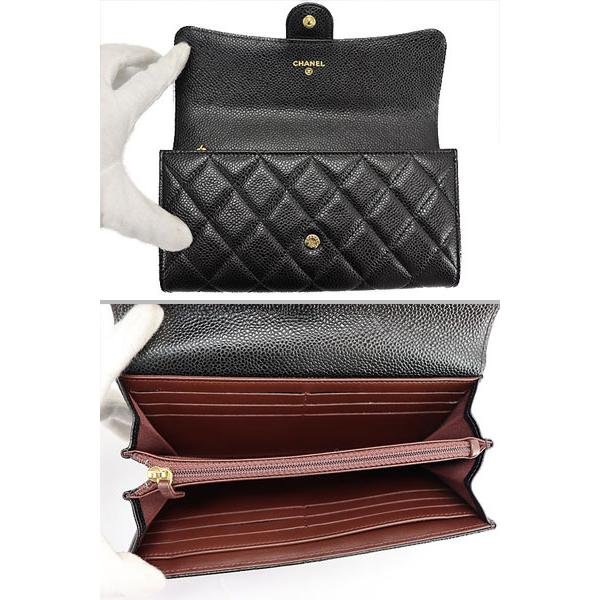 キャビアスキン 未使用 シャネル CHANEL マトラッセ クラシック ロング