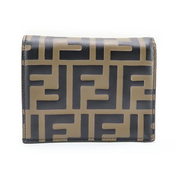 新品同様】フェンディ FENDI ヴィンテージ ズッカ 二つ折り財布  