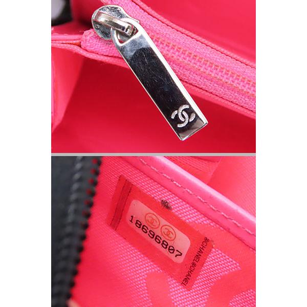 CAMBON 外美品 シャネル CHANEL カンボンライン ココマーク ラウンド