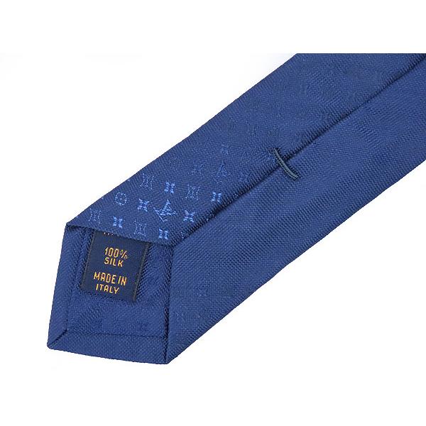 まちゃりんぐ★新品未使用  タグ付  ★ イヴィトン  クラヴァット  紺 LOUIS VUITTON（ルイ・ヴィトン） 新古品 クラヴァット モノグラム
