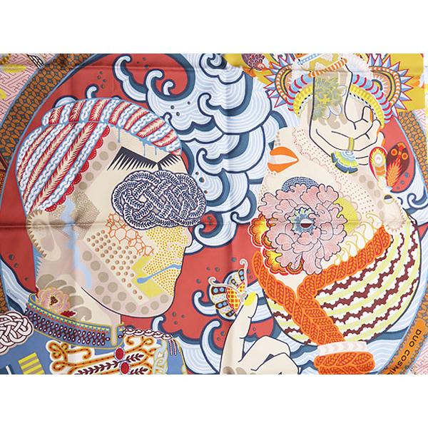 HERMES 超美品 エルメス カレ90 DUO COSMIQUE デュオ コスミック HERMES 超美品 エルメス カレ90 DUO COSMIQUE デュオ コスミック