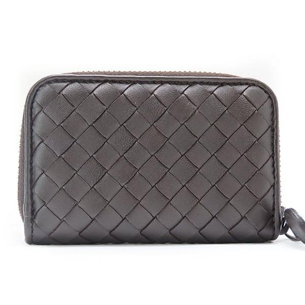 【美品】ボッテガヴェネタ　ケース　小銭入れ　イントレチャート　ブラウン Bottega Veneta Intrecciato Coin Case Brown / ボッテガ イントレ