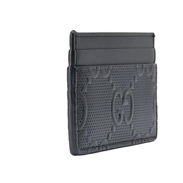 美品 GUCCI グッチ GGエンボス レザー カードケース パスケース 名刺入れ ブラック 625564｜brandliberty｜03