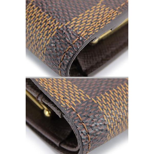LOUIS VUITTON ダミエ ポルトフォイユ ヴィエノワ がま口折り財布 ルイヴィトン ダミエ エベヌ ポルトフォイユ ヴィエノワ がま口 財布
