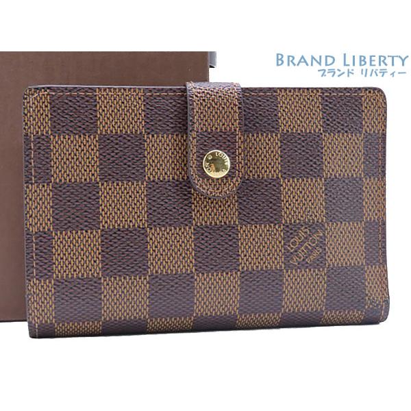 ルイヴィトン ポルトフォイユ ヴィエノワ 新型 ダミエ　二つ折り財布 がま口 LOUIS VUITTON（ルイ・ヴィトン） 美品 ダミエ ポルトフォイユ