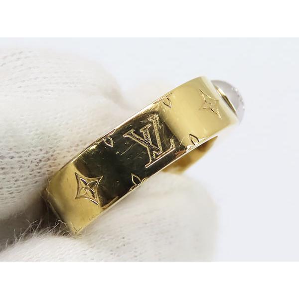 美品 ルイヴィトン LOUIS VUITTON バーグ ナノグラム リング 指輪