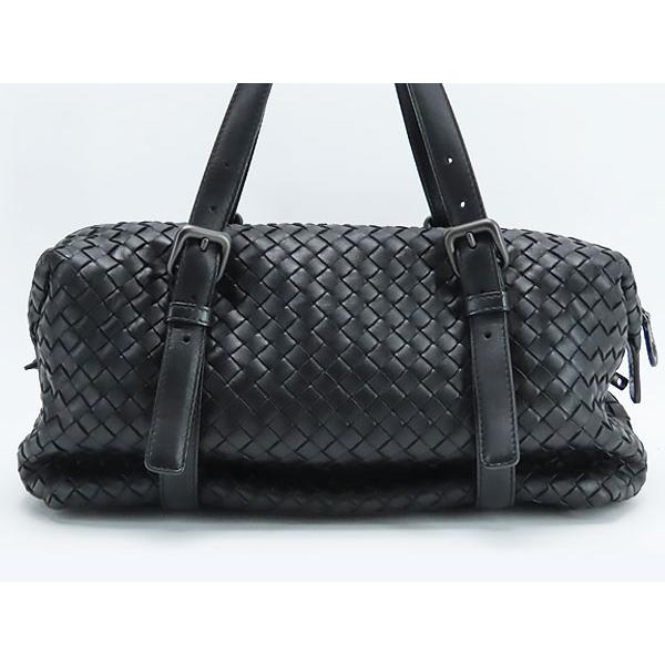 【美品】ボッテガヴェネタ イントレチャート モンテーニュ ブラック ハンドバッグ BOTTEGA VENETA（ボッテガ・ヴェネタ） 美品 ボッテガ ヴェネタ