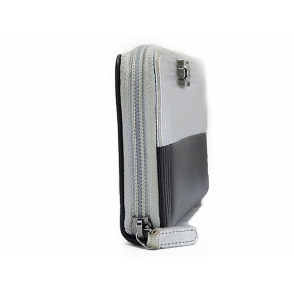 CHANEL（シャネル） 美品 ボーイシャネル 二つ折り長財布 シルバー