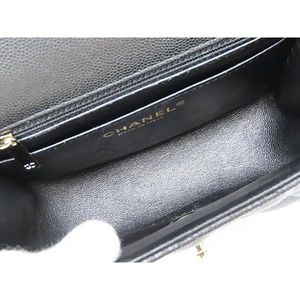 マトラッセ レア美品 シャネル CHANEL ミニマトラッセ キャビアスキン
