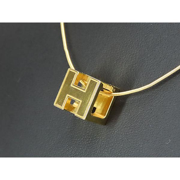 HERMES（エルメス） 美品 カージュアッシュ Hキューブ ネックレス