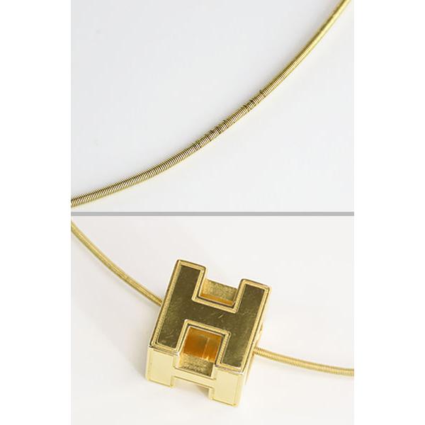 HERMES（エルメス） 美品 カージュアッシュ Hキューブ ネックレス