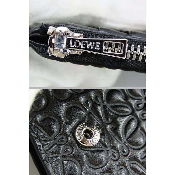 LOEWE（ロエベ） 外美品 リピートアナグラム 三つ折り財布 コンパクト