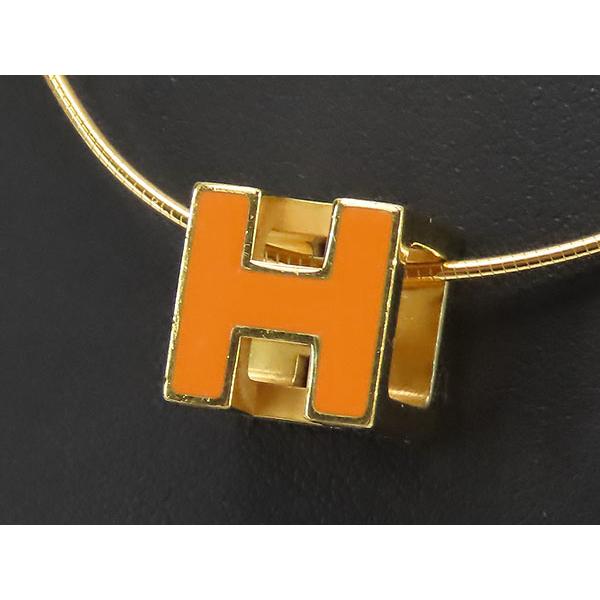 HERMES 美品 エルメス カージュアッシュ Hキューブ ネックレス HERMES 美品 エルメス カージュアッシュ Hキューブ ネックレス