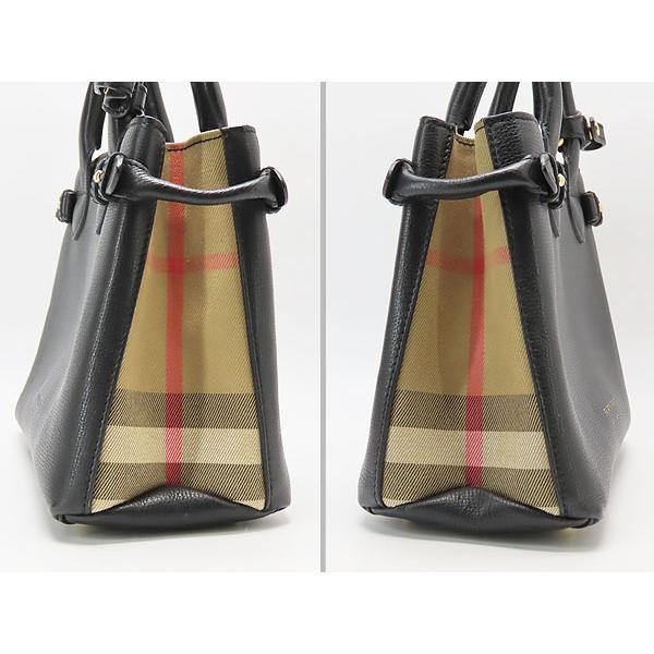 BURBERRY 美品 バーバリー スモールバナー ハウスチェック 2WAY 