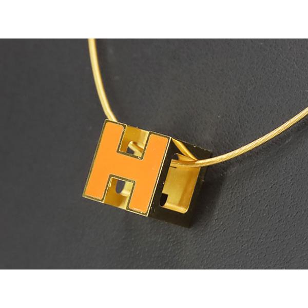 HERMES（エルメス） 美品 カージュアッシュ Hキューブ ネックレス