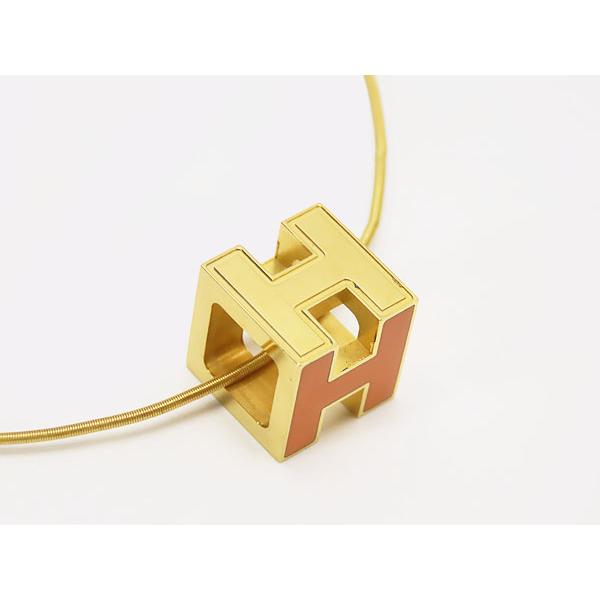 HERMES（エルメス） 美品 カージュアッシュ Hキューブ ネックレス