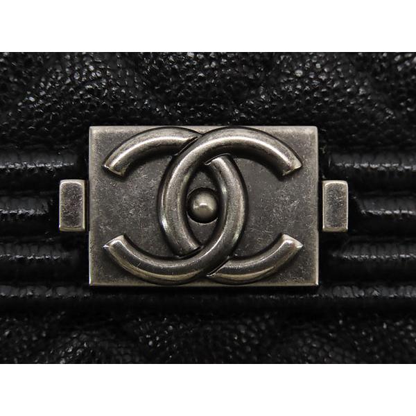 BOY CHANEL 美品 シャネル ボーイシャネル 三つ折り財布 コンパクト