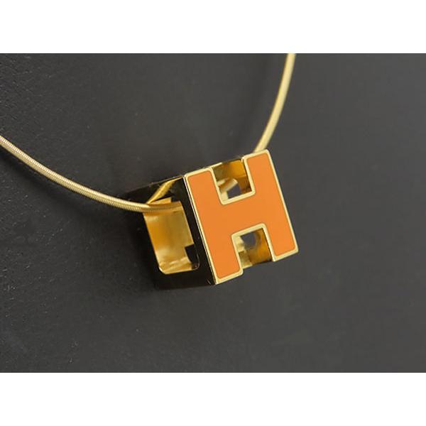 美品 エルメス HERMES カージュアッシュ Ｈキューブ ネックレス