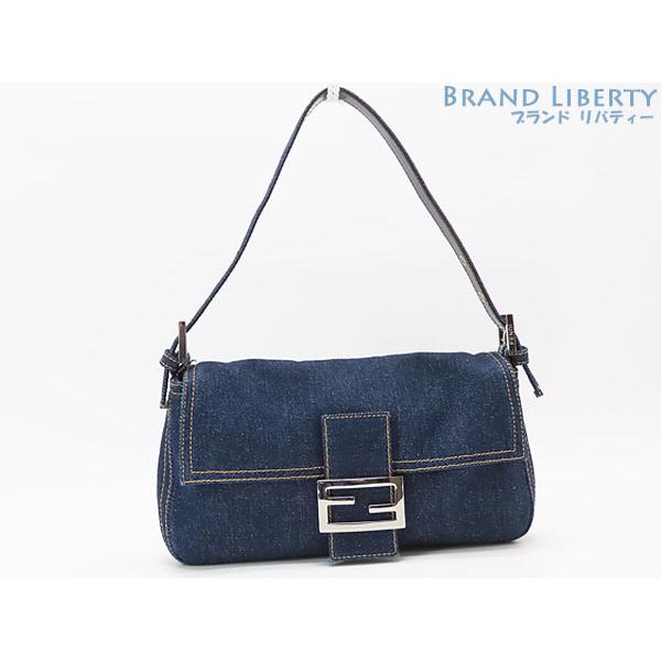 フェンデイ　マンマバケット　美品 FENDI（フェンディ） レア超美品 マンマバケット デニム ハンドバッグ