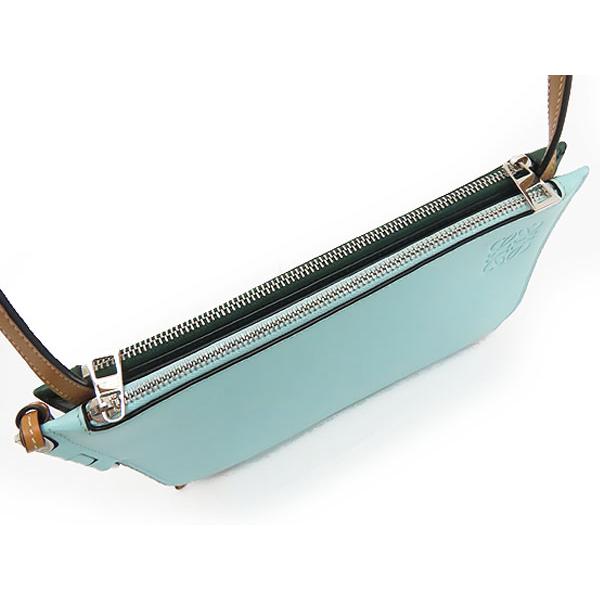 ロエベ ゲート ダブル ポーチ ショルダー ポシェット バッグ LOEWE（ロエベ） ほぼ新品 ゲート ダブル ジップ ショルダーポーチ